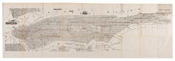 (NEW YORK CITY.) Projected Railroads of the Metropolitan Transit Company.